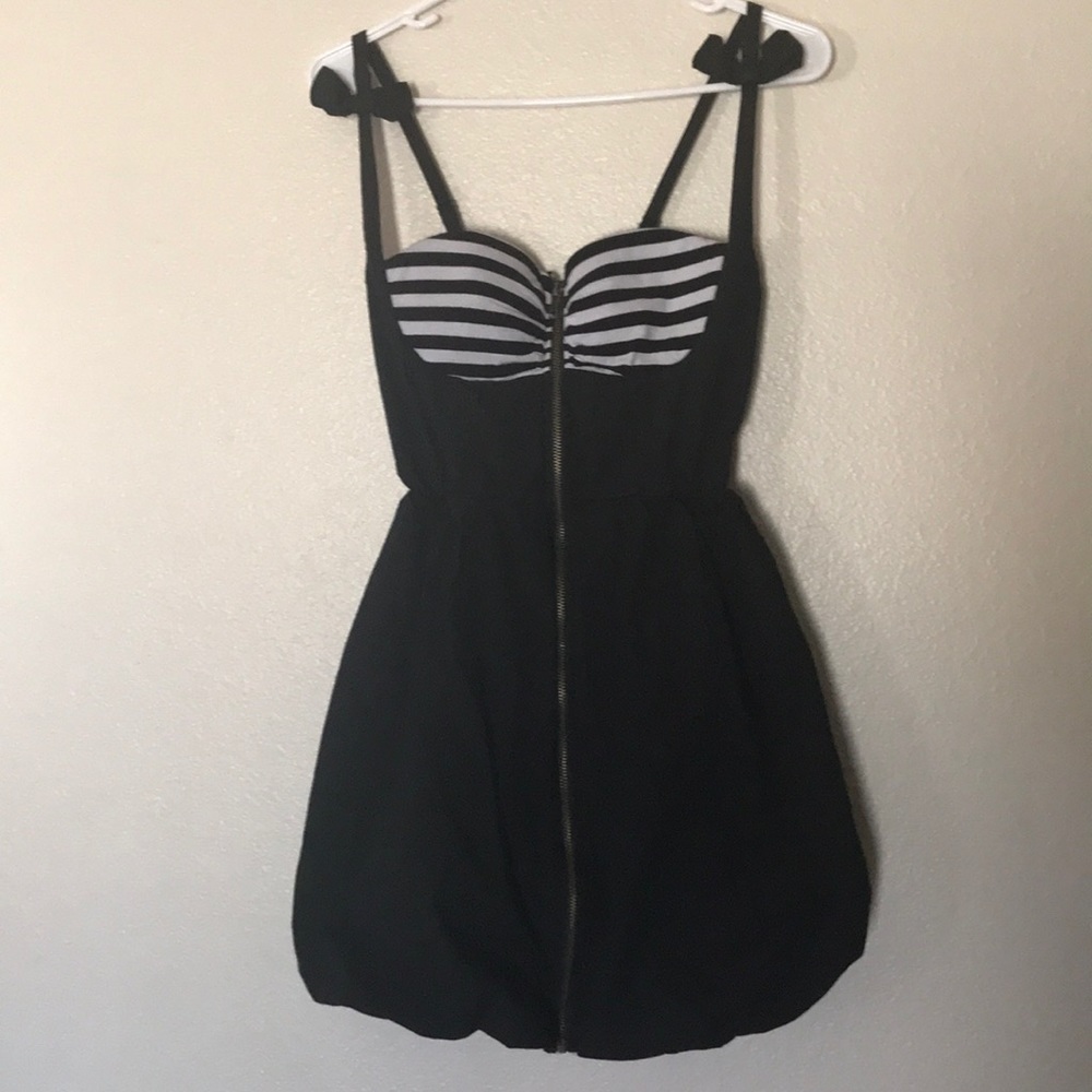 Hottopic Striped black dress.